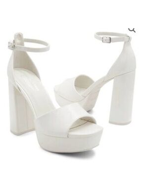 NWOT Call It Spring Ellia Platform Heels White Size 9 4.5”/4.75" Heel Never Worn